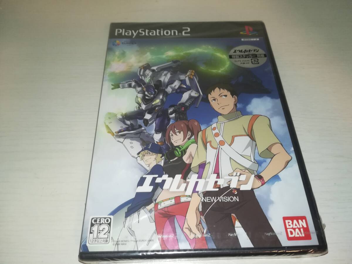PS2 新品未開封 エウレカセブン NEW VISION 特製ステッカー 同梱 EUREKA SEVEN