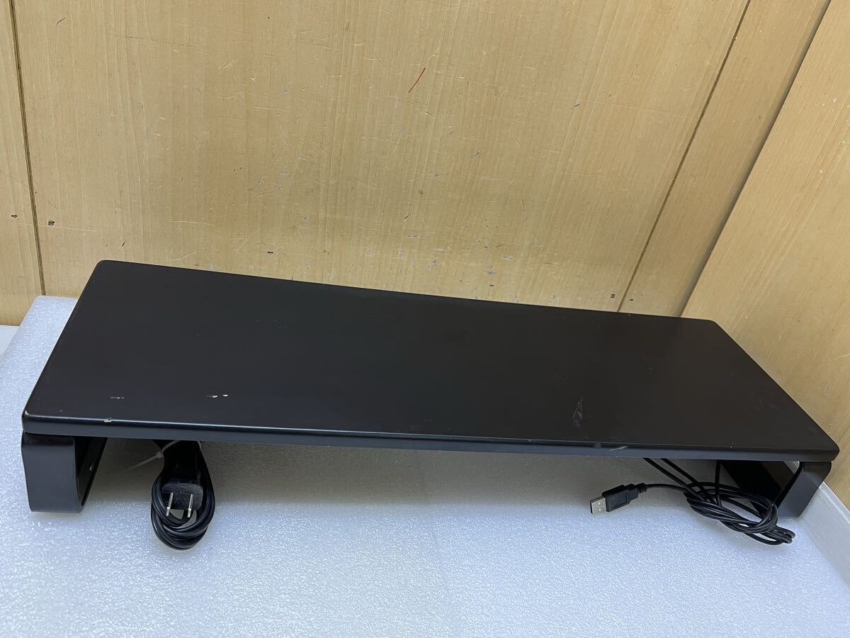 U013749 サンワサプライ　モニター台　100-MR039　約200×600×90ｍｍ　現状品　0309