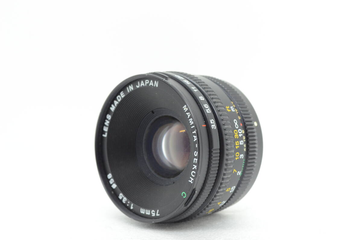 超希少 SAMPLE刻印 MAMIYA マミヤ MAMIYA-SEKOR C 75mm 1:3.5 New MAMIYA 6 用　