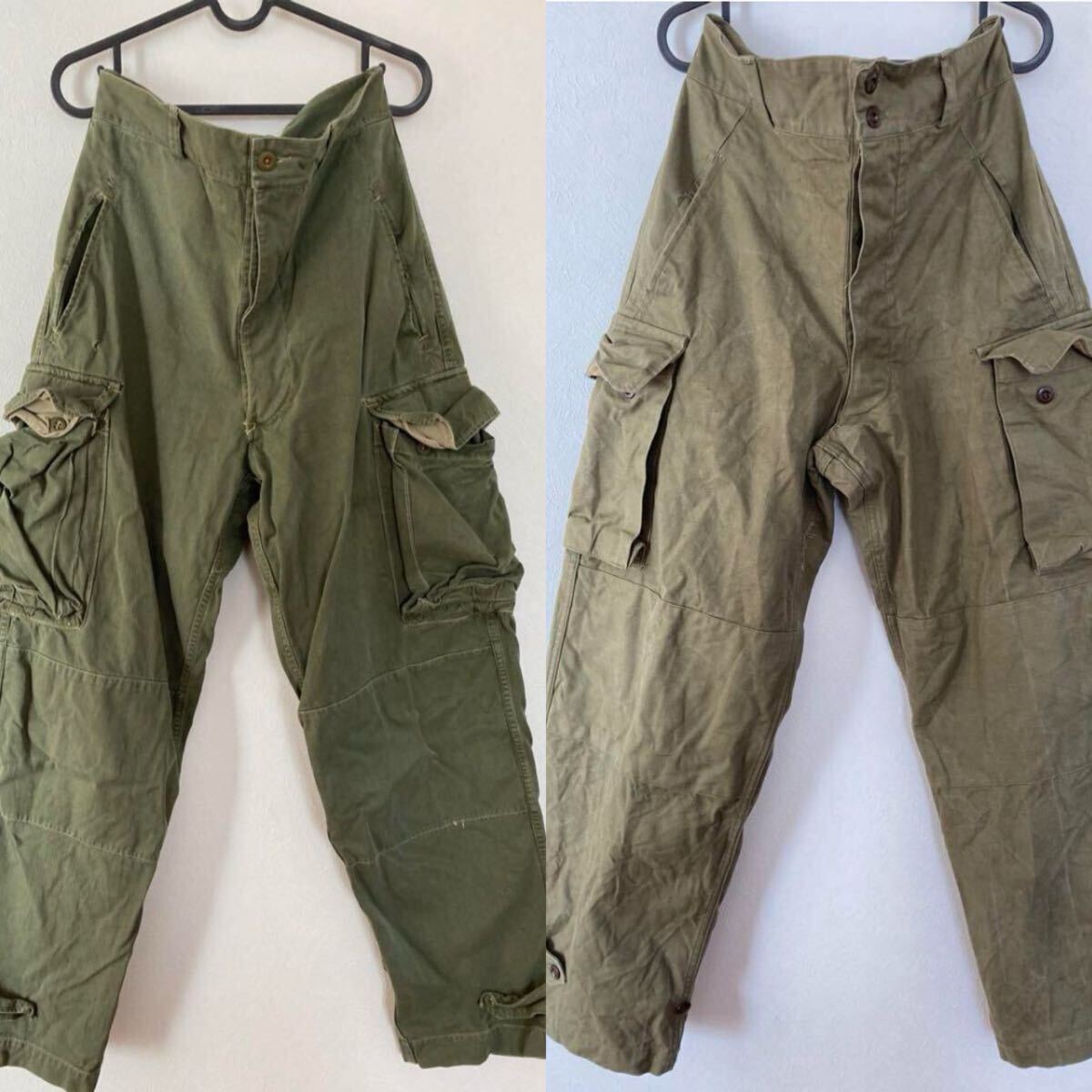 フランス軍 M-47 前期 後期 ミリタリーパンツ ヴィンテージ M47 カーゴパンツ French 40s
