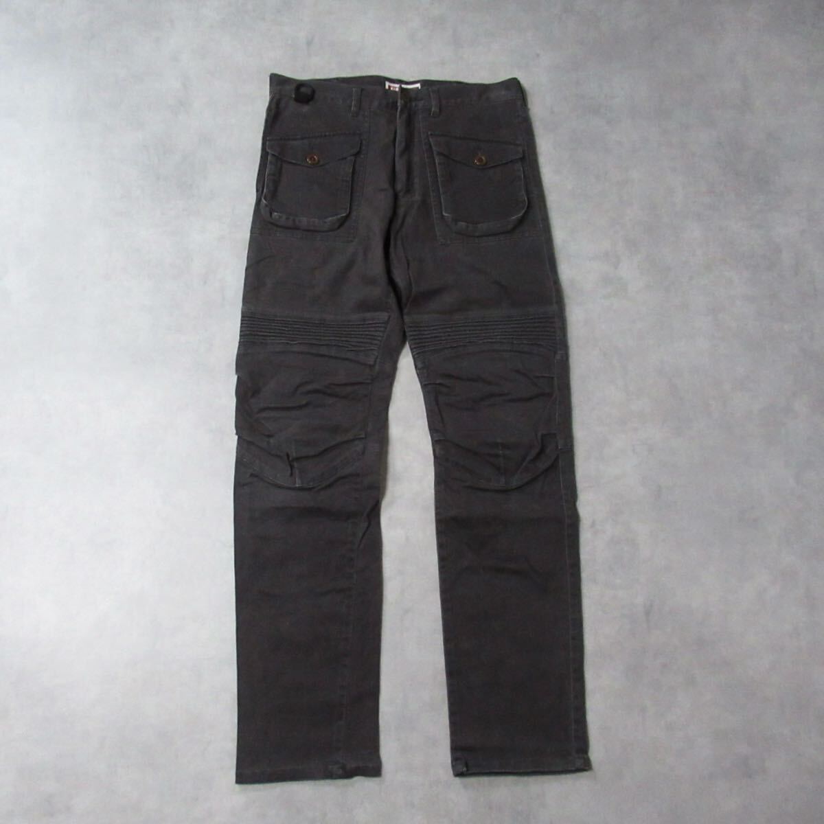 【 KARL HELMUT 】 / カールヘルム モールスキン ワークパンツ コットン トラウザー パンツ Y2K グレー ブラウン メンズ M バイカー