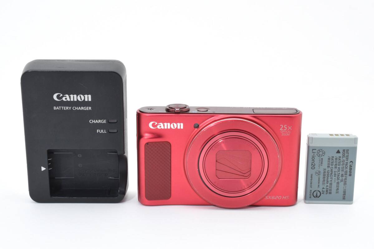 【並品】 Canon キャノン PowerShot パワーショット SX620 HS レッド コンパクトデジタルカメラ 【動作確認済み】 #2806318