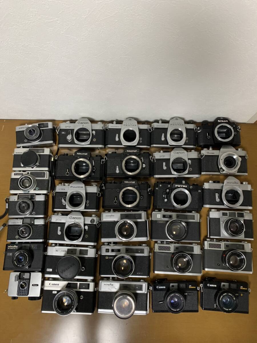 レンジファインダー マニュアルフィルム一眼 31点 まとめ キャノン ミノルタ ヤシカ　など【現状品】＃7888