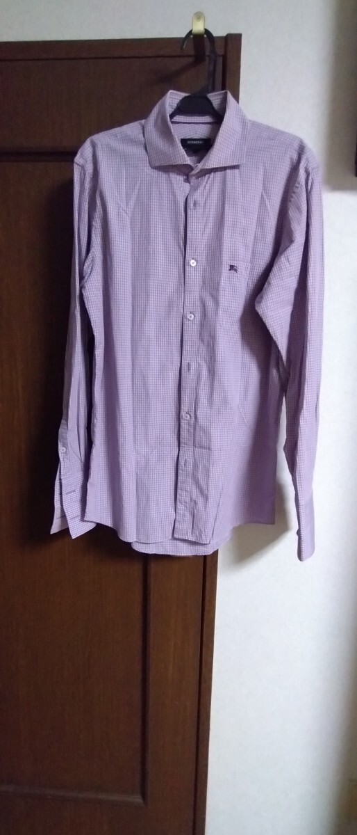 （中古品）BURBERRY BLACK LABEL　バーバリーブラックレーベル　長袖シャツ