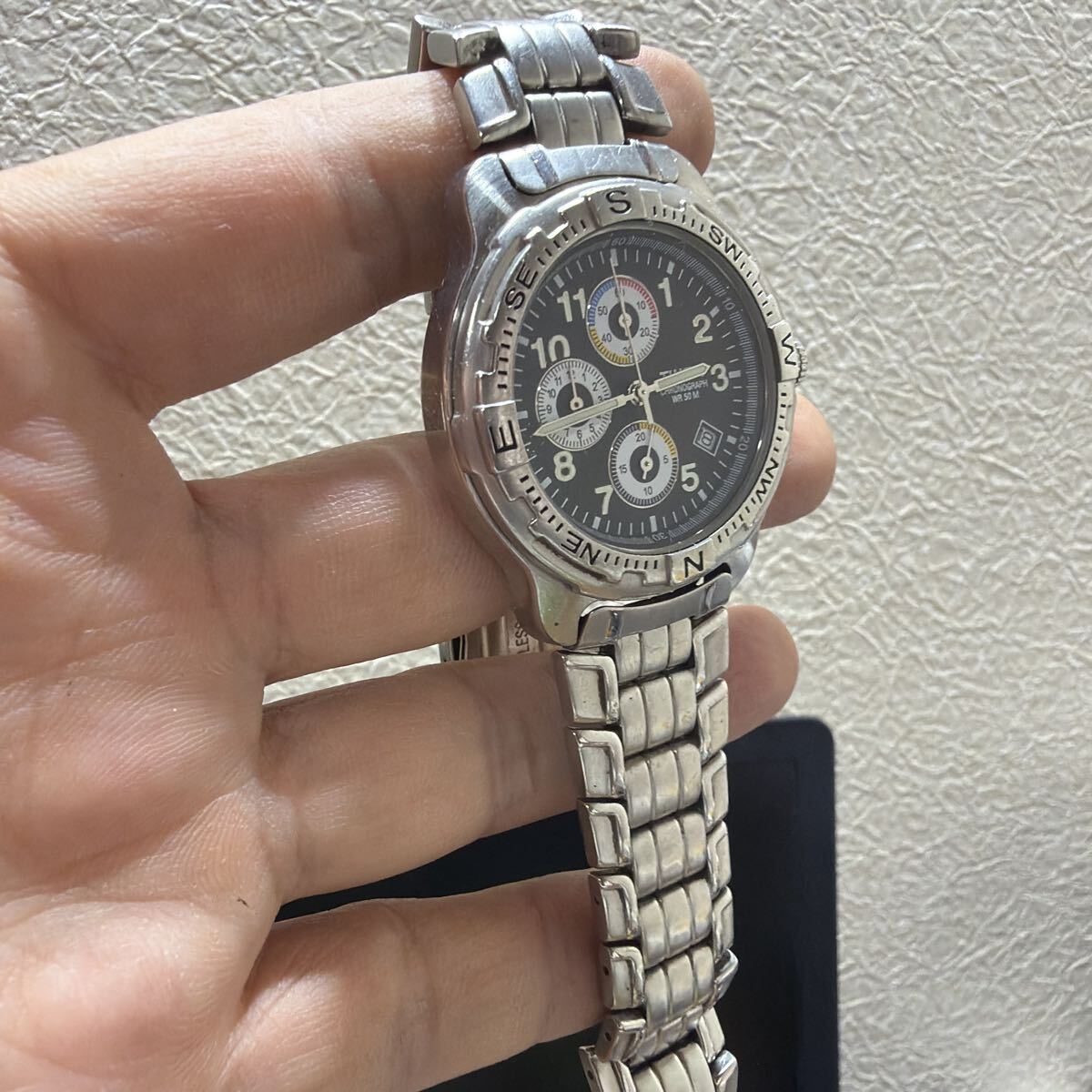 TIMEX タイメックス クロノグラフ 腕時計 SR927W CELL 稼働品
