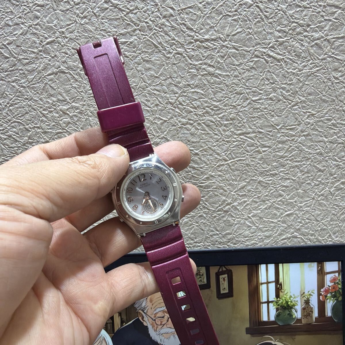 CASIO 腕時計 ウェーブセプター LWA-M143-4AJF　電波ソーラ　稼働品