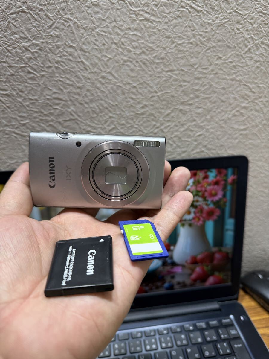Canon キャノン コンパクトデジタルカメラ IXY 200 バッテリー　SDカード8GB 付き　動作品