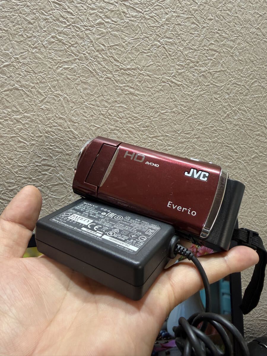 JVC Everio GZ-HM670 デジタル ビデオカメラ　バッテリー　アダプター付き　動作品　　
