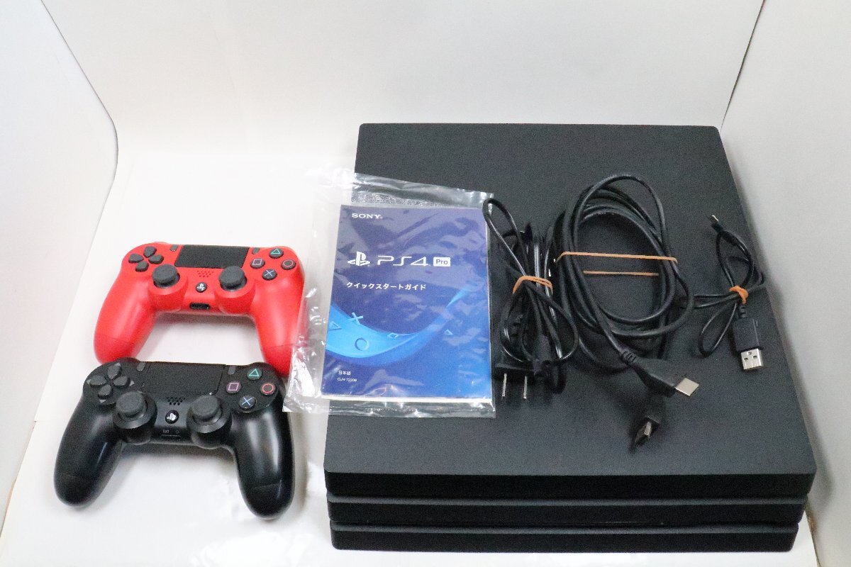 SONY PS4PRO CUH-7200B コントローラー2個付き 初期化済み 中古品現状で