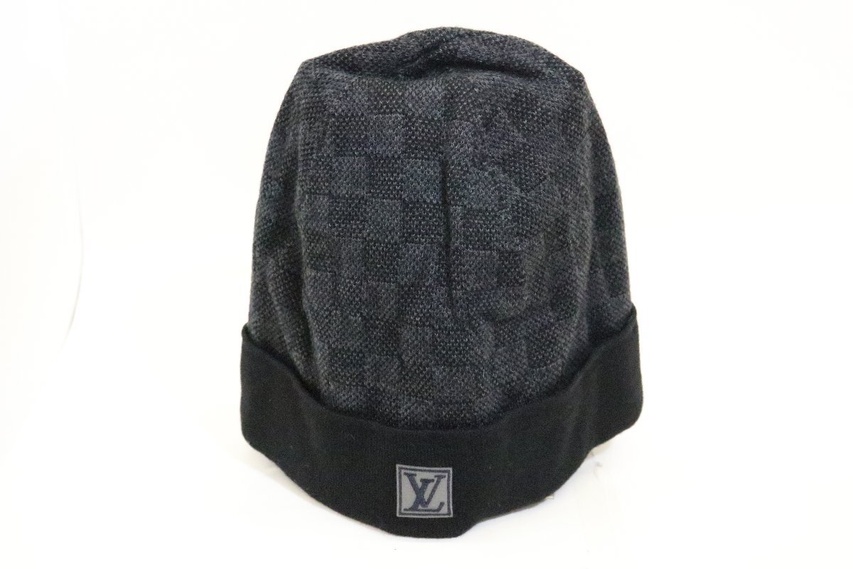 ルイ・ヴィトン ニット帽子 ボネ・プティ M70009 グレー色 中古美品