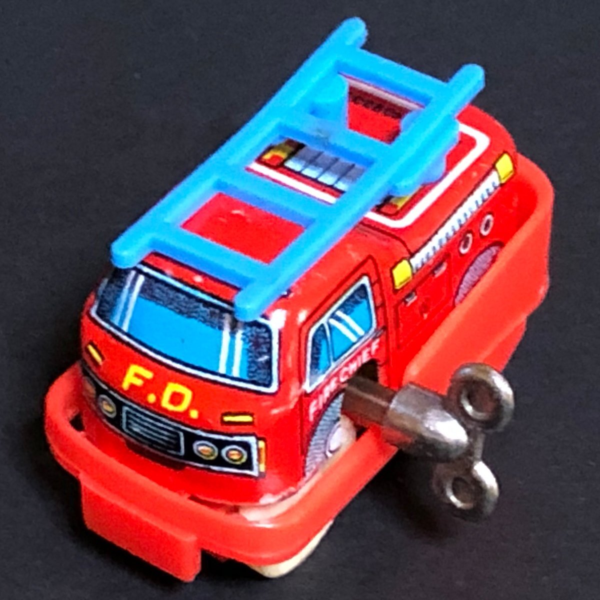 〇★三幸製作所 ミッキーノブ ゼンマイ ポコポコ乗り物　消防車 Wind-Up ACTION VEHICLES Fire Cheaf ★BCTT178-1