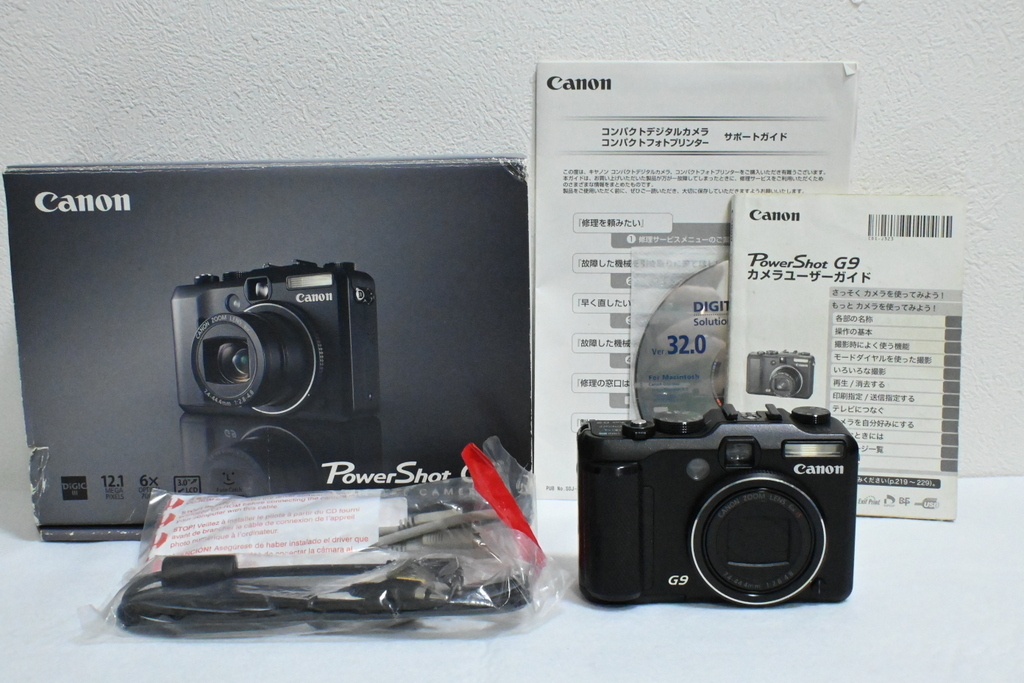 ジャンク 通電と簡易動作確認　Canon PowerShot G9　デジカメ デジタルカメラ