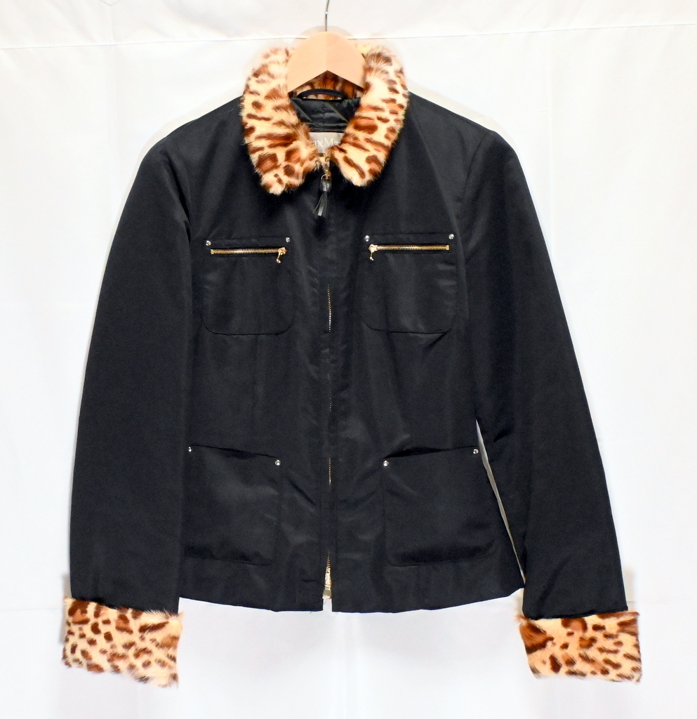 マックスマーラ レオパード リアルファー ジャケット レディース サイズ40