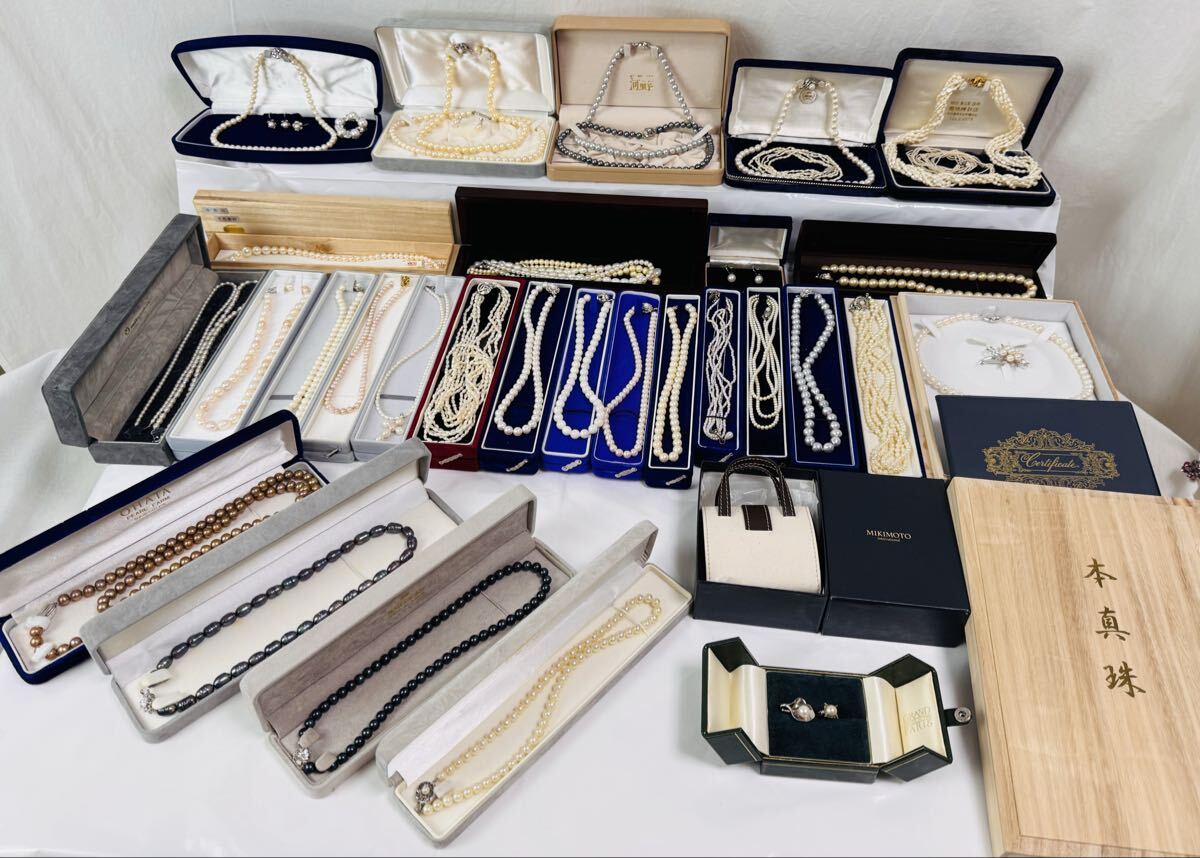 【7kg】 真珠まとめ /あこや真珠 /黒真珠/淡水パール/真珠/ネックレス・イヤリング・リング/シルバー金具 多数あり まとめ 