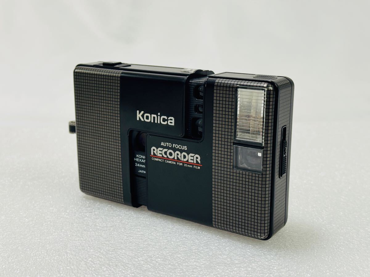 【美品】 Konica コニカ RECORDER ブラック フィルムカメラ コンパクトカメラ 