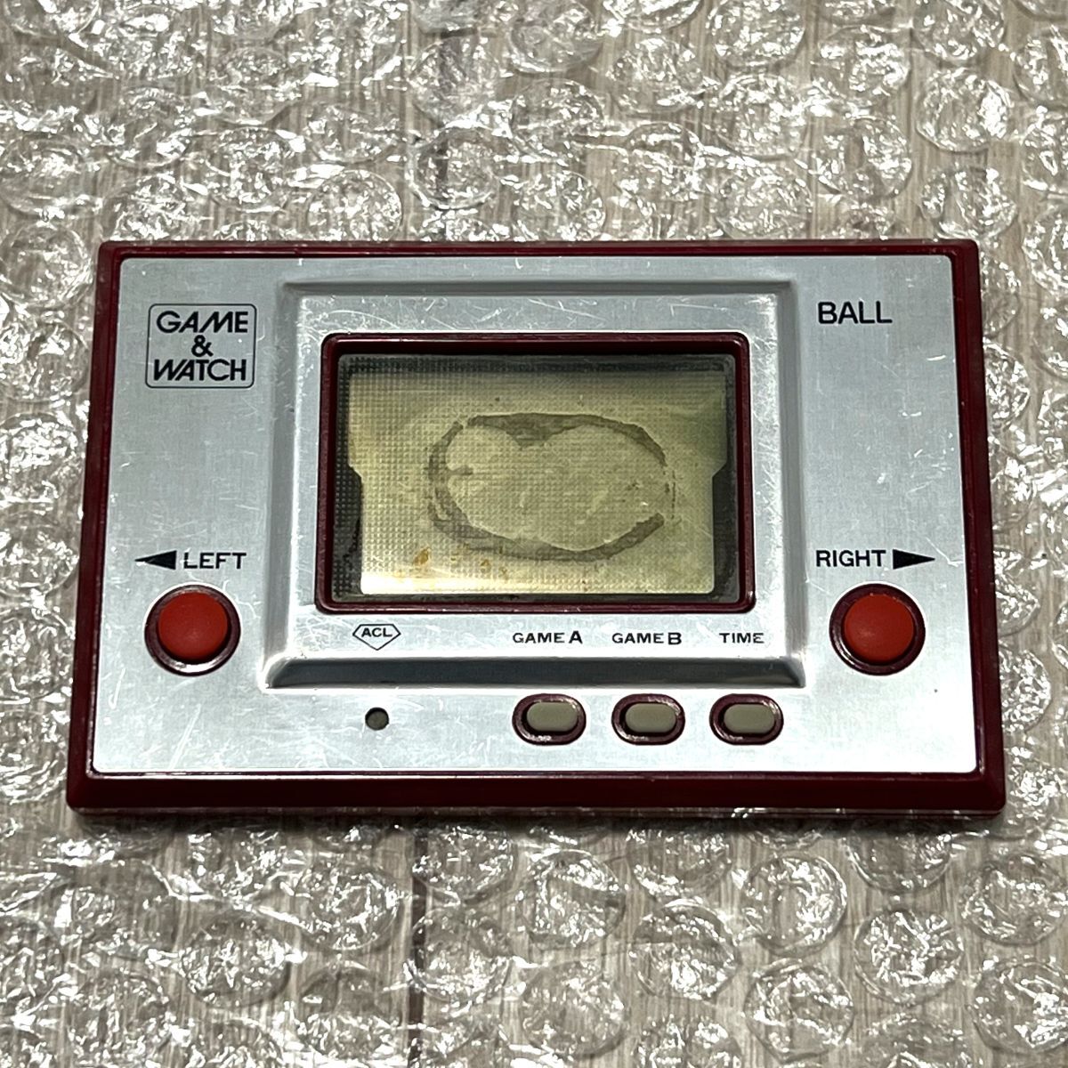 〈一部注意点あり・動作確認済み〉LSI 任天堂 ゲームウォッチ 初代 BALL （ボール）AC-01 GAME&WATCH ゲームウオッチ 当時物