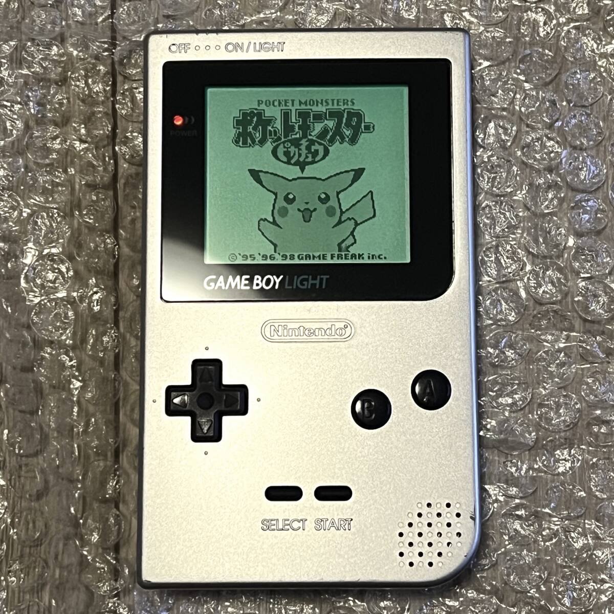 〈状態良好・画面ほぼ無傷・動作確認済み〉GB GBL ゲームボーイライト 本体 シルバー MGB-101 GAMEBOY LIGHT Silver 銀