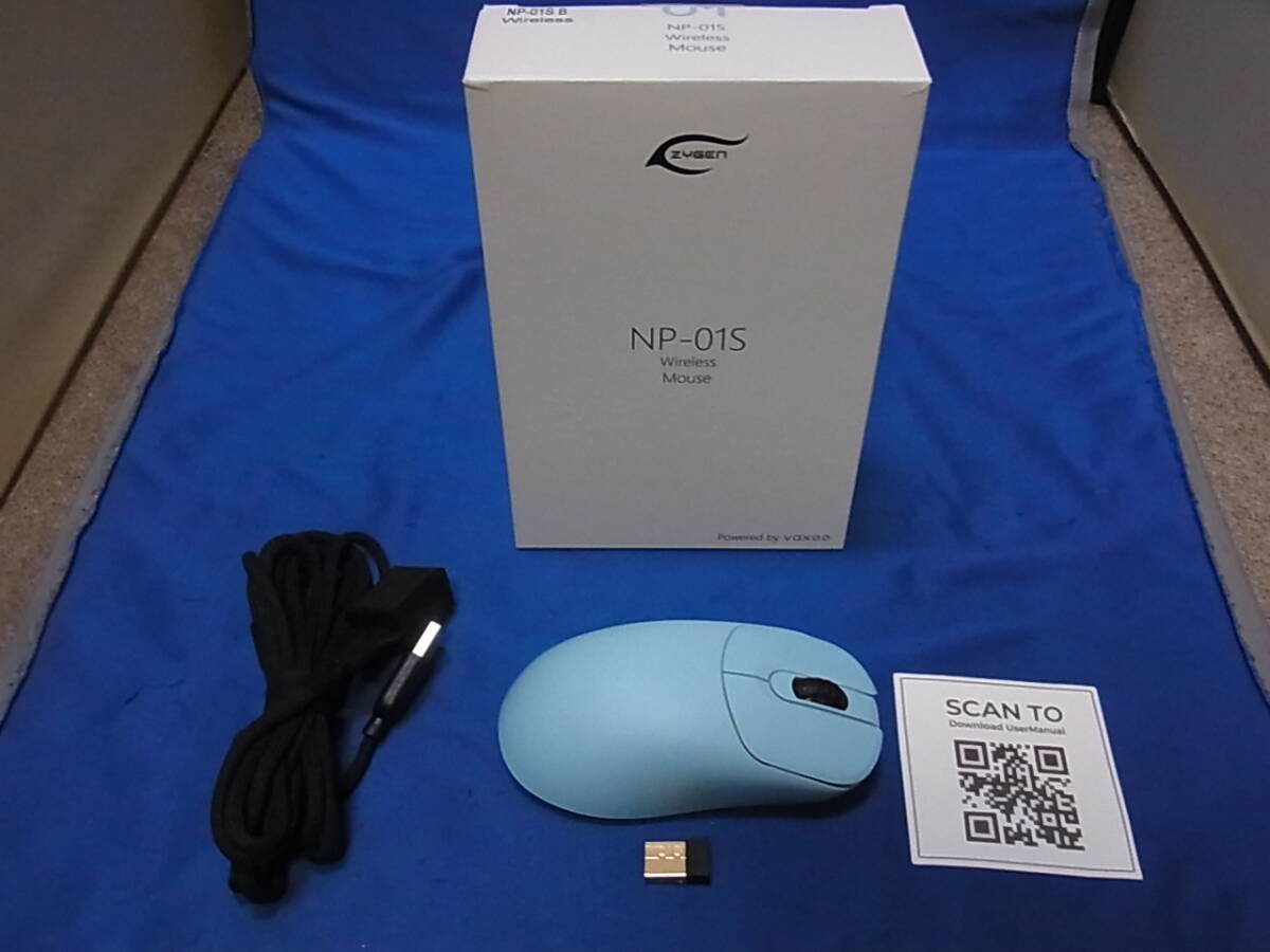 ZYGEN ワイヤレス ゲーミングマウス NP-01S ブルー 