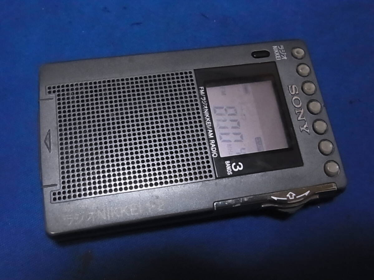 SONY FM/AM/ラジオNIKKEI ポケッタブルラジオ ICF-RN931 (難あり)