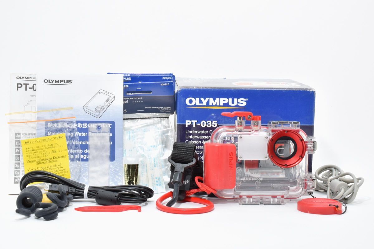 ★良品★オリンパス OLYMPUS PT-035 防水プロテクター カメラ用ハウジング OB3934 #0