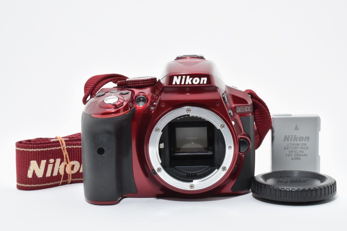 ★訳あり大特価★ ニコン NIKON D5300 レッド ボディ OB3994 #22