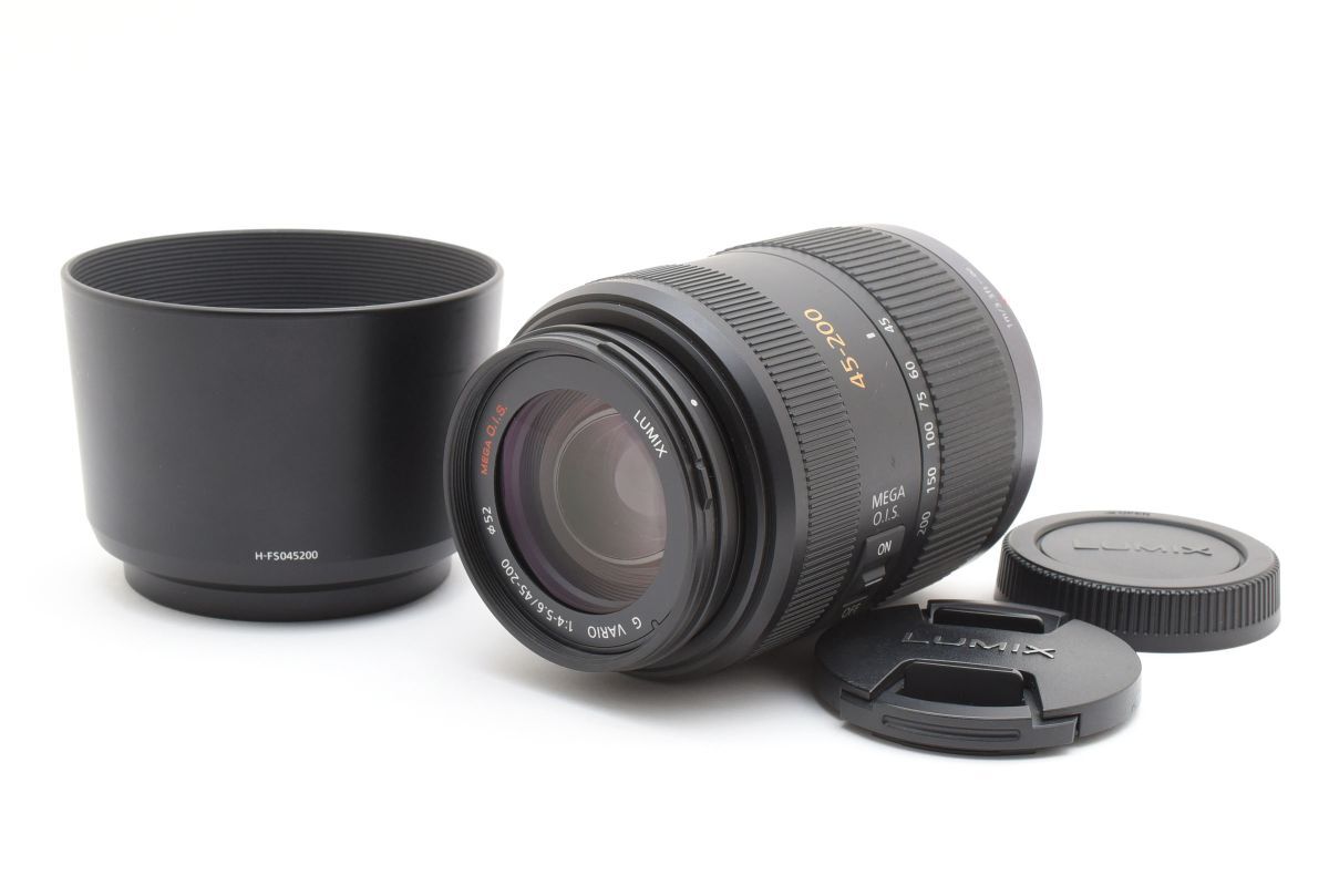 ★美品★ パナソニック PANASONIC LUMIX G VARIO 45-200mm F4-5.6 MEGA O.I.S. H-FS045200 OL4019 #107
