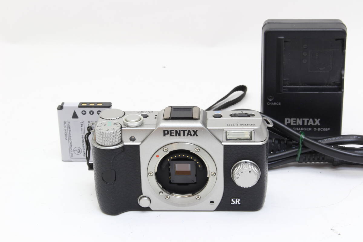 B+ (並品) PENTAX ペンタックス Q10 ボディ シルバー 初期不良返品無料 2-167
