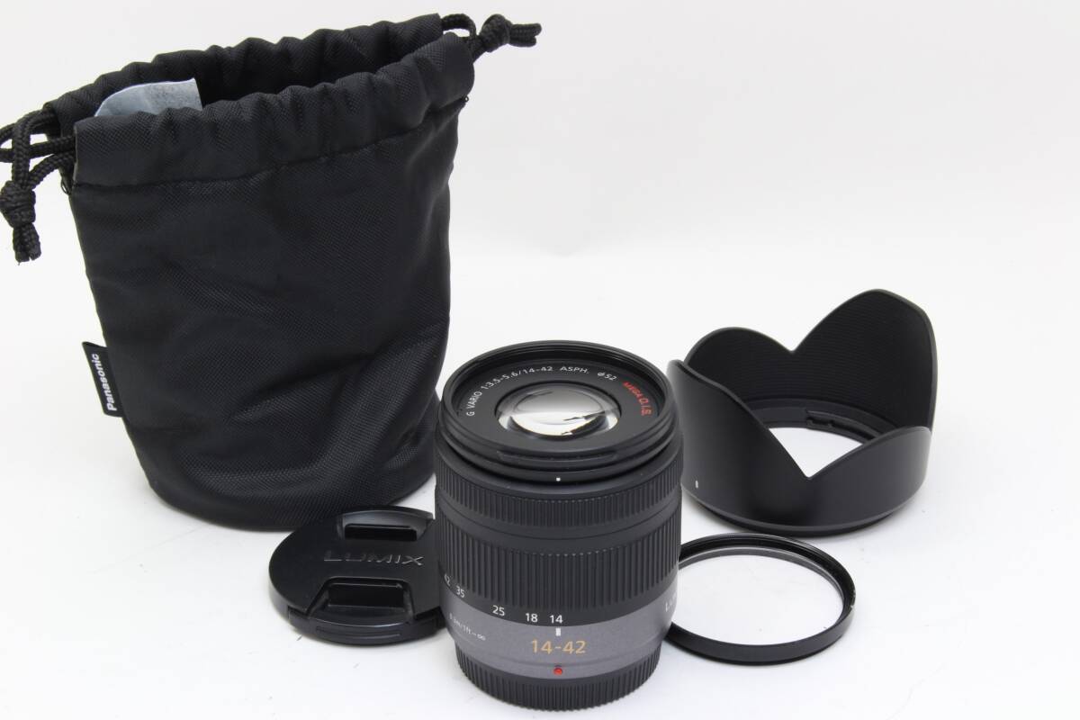 A (美品) Panasonic パナソニック LUMIX G VARIO 14-42mm F3.5-5.6 マイクロフォーサーズ 初期不良返品無料 3-24