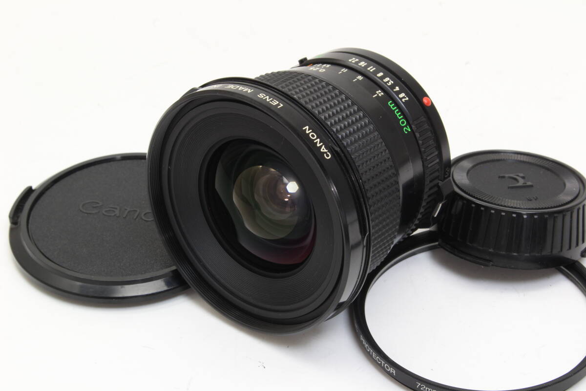 B+ (並品) Canon キヤノン New FD 20mm F2.8 初期不良返品無料 2-236 