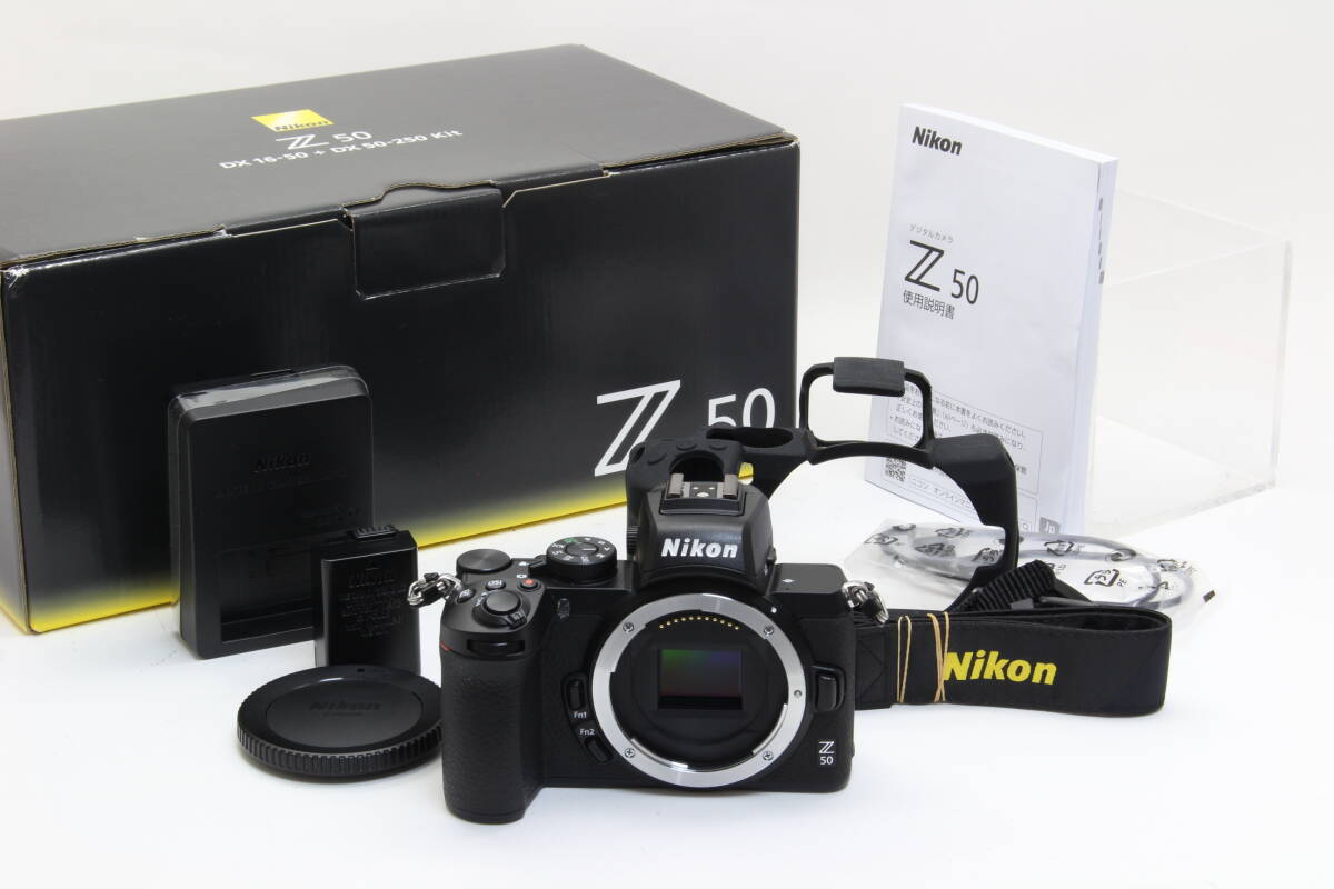 AA (新品同様) Nikon ニコン Z50 ボディ ブラック ショット数372回 初期不良返品無料 3-80