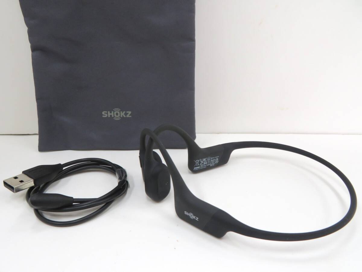 3S315SZ11◇SHOKZ ショックス OpenRun S803 骨伝導ワイヤレスイヤホン Bluetooth 動作品◇中古