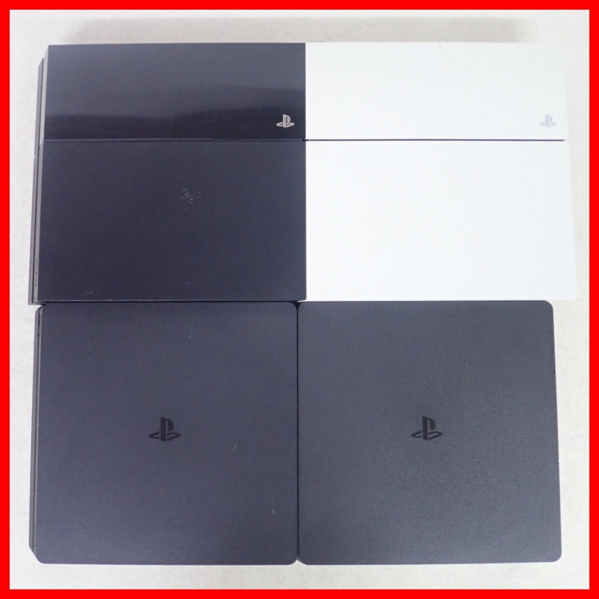PS4 プレステ4 本体のみ CUH-1106A 1台/1200A 1台/2000A 1台/2200A 1台 まとめて4台セット SONY ソニー HDDなし 読込不可 ジャンク【40