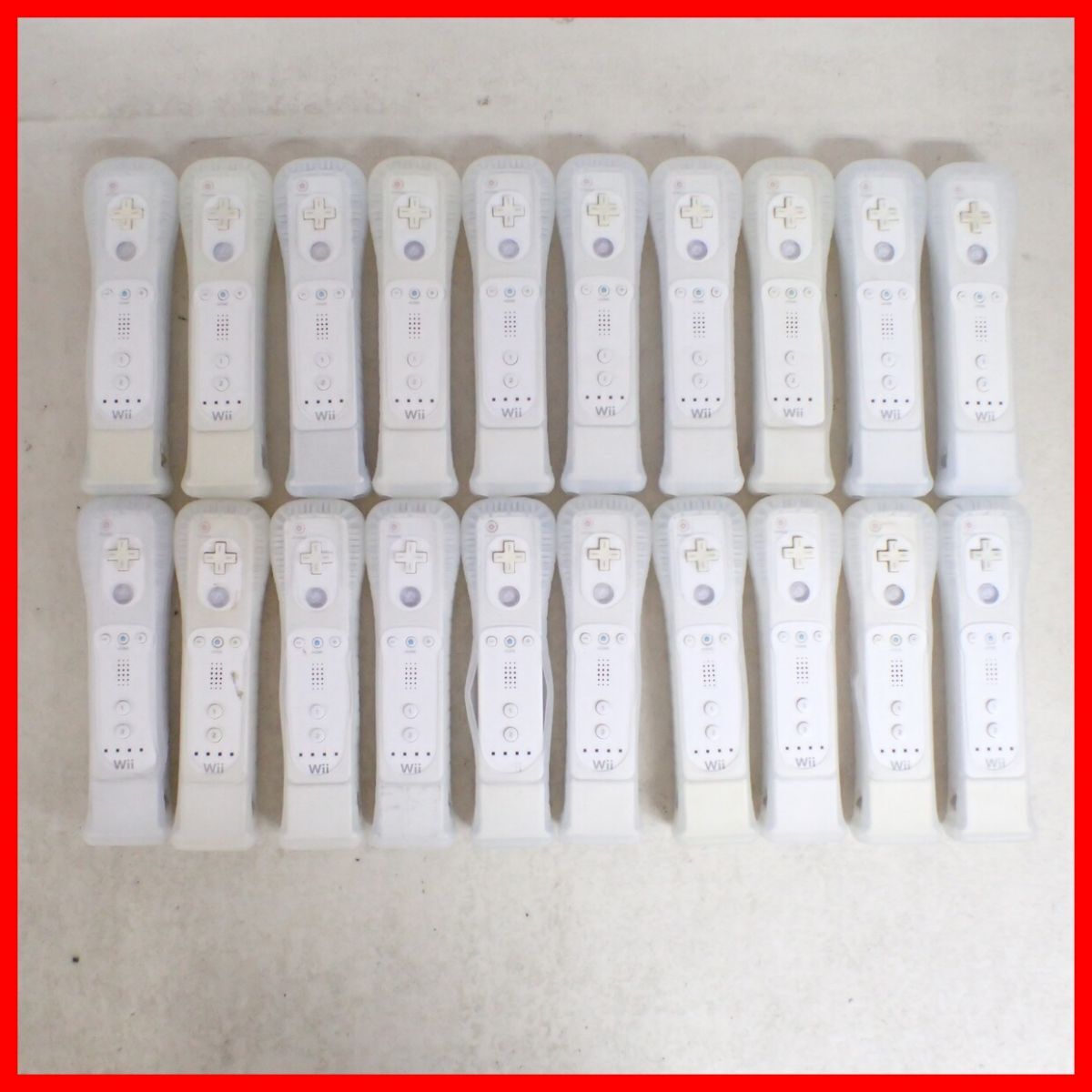 Wii リモコン RVL-003 シロ 20個 + モーションプラス RVL-026 シロ 20個 まとめて大量セット 任天堂 Nintendo【20