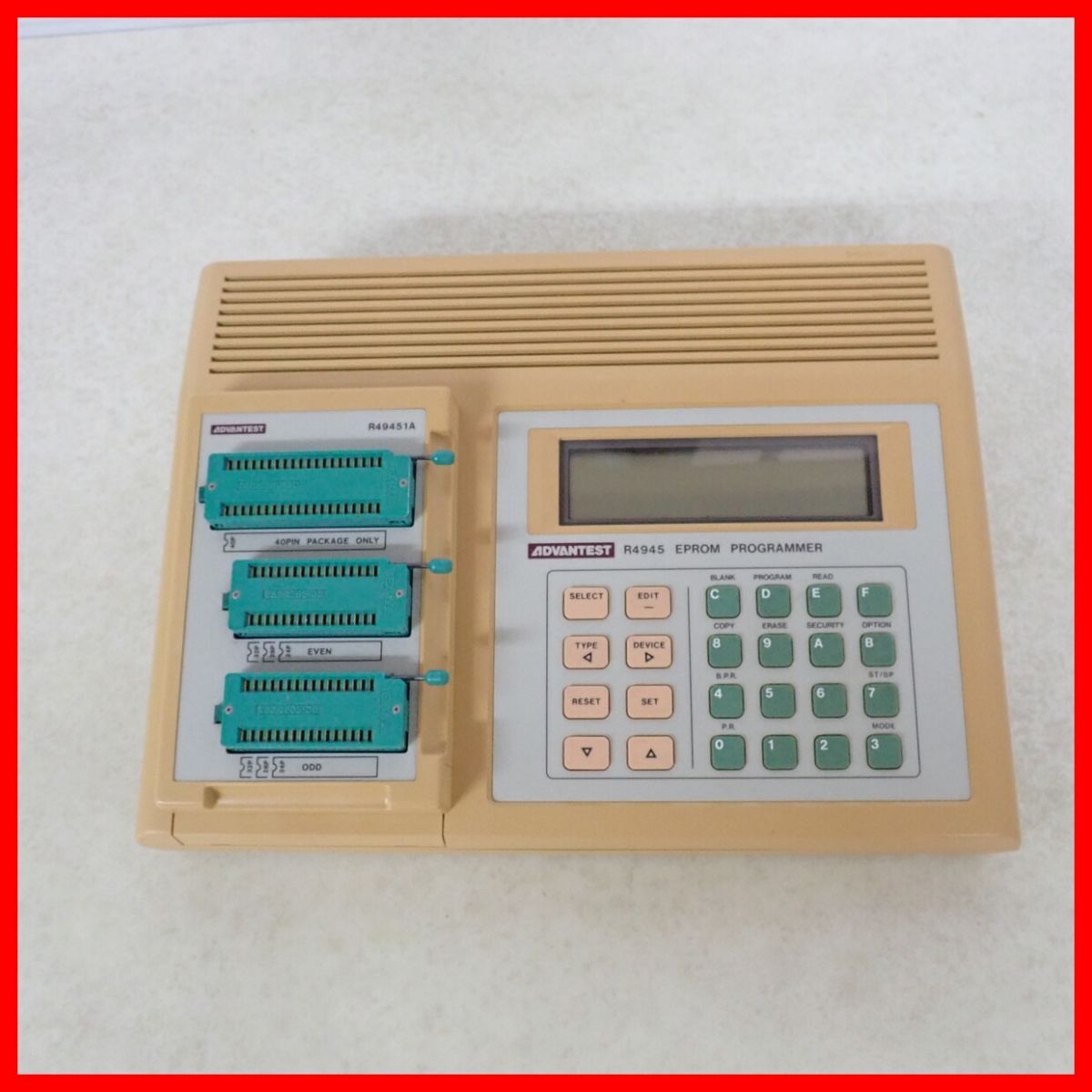 ADVANTEST ROMライター R49451A R4945 EPROM PROGRAMMER アドバンテスト 通電のみ確認【20