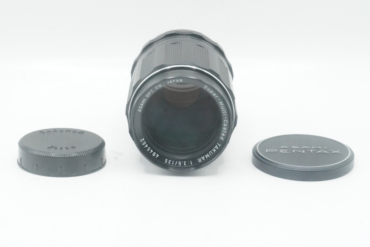 ペンタックス PENTAX マニュアルフォーカスレンズ MF Super-Multi-Coated TAKUMAR 135mm F3.5 実写確認済 前後キャップ付属