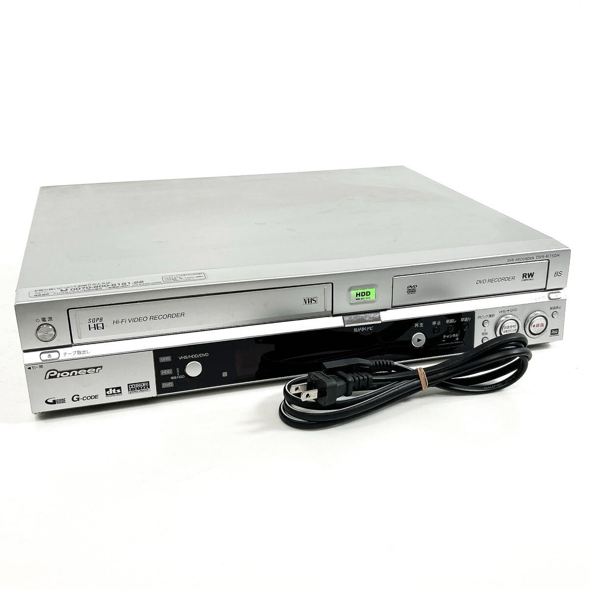 PIONEER パイオニア DVR-RT50H VHS一体型 HDD/DVDレコーダー ビデオデッキ alp岩0314長