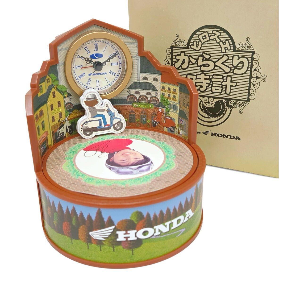 動作品 HONDA ホンダ からくり時計 広末涼子 目覚まし時計 箱入り alp依