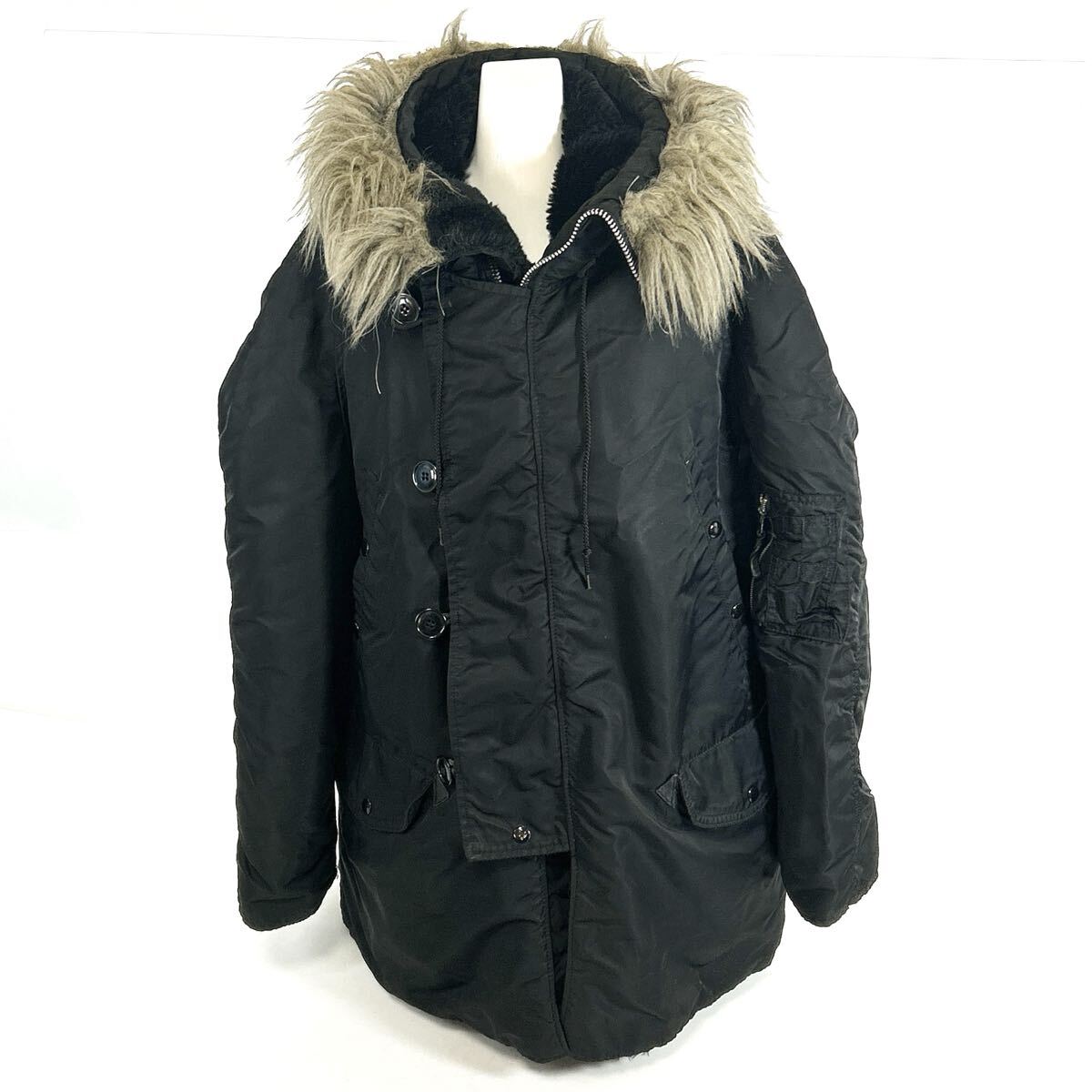 Alpha Industries アルファインダストリーズ N-3B ジャケット ミリタリー コート モッズコート ミディアムサイズ alp岩0317長