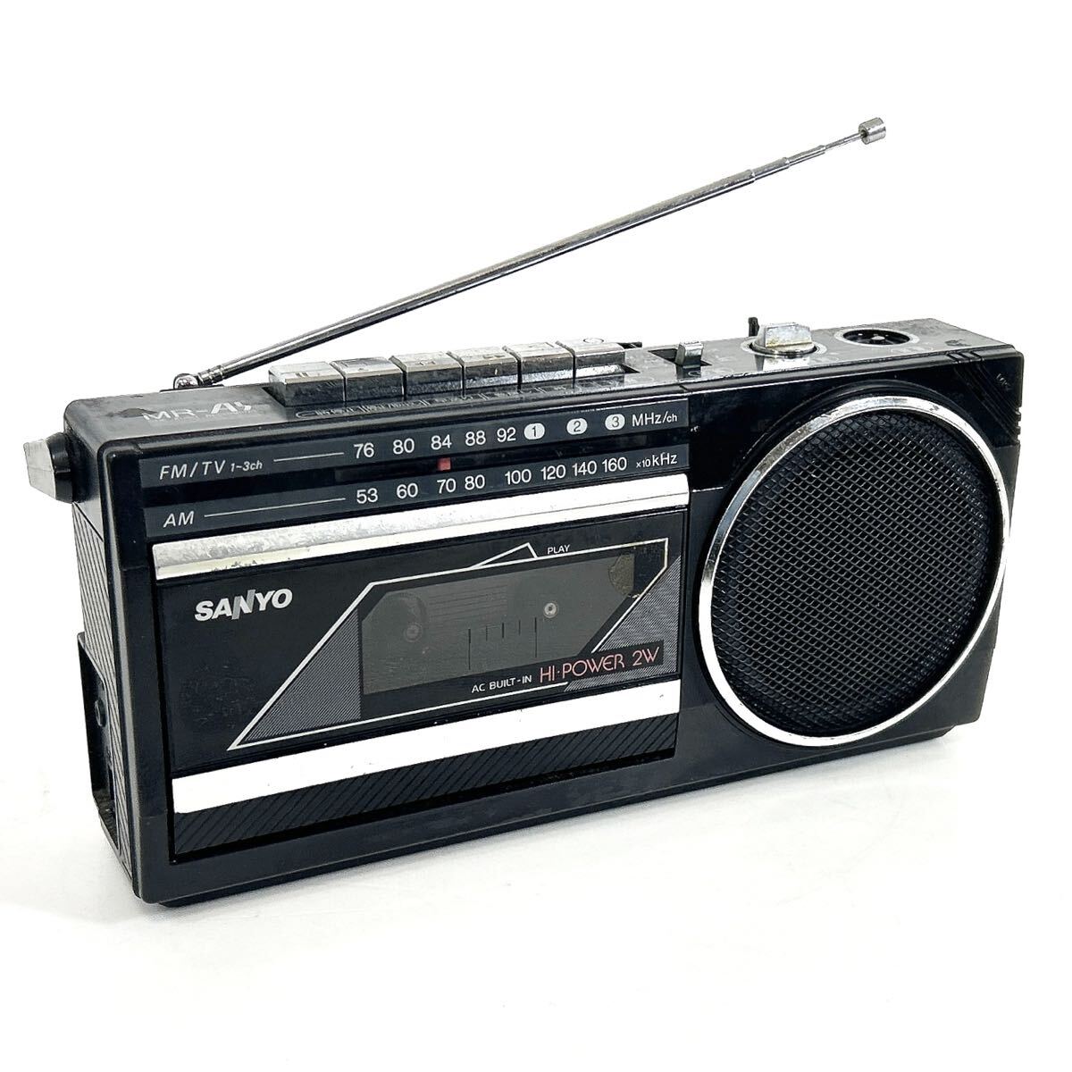動作品 SANYO MR-A5 ラジカセ ラジオ カセットレコーダー サンヨー alp岩0317長