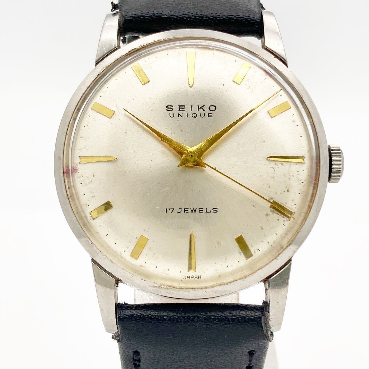 SEIKO UNIQUE ユニーク 14037 手巻き メンズ ヴィンテージ 腕時計 稼働品 alpひ0317