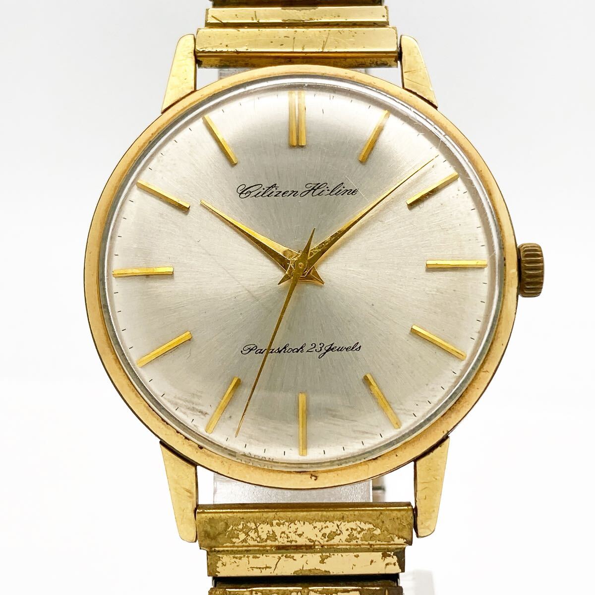 CITIZEN Hi-Line シチズン ハイライン HL51507081 14KGF 手巻き メンズ 腕時計 稼働品 alpひ0317