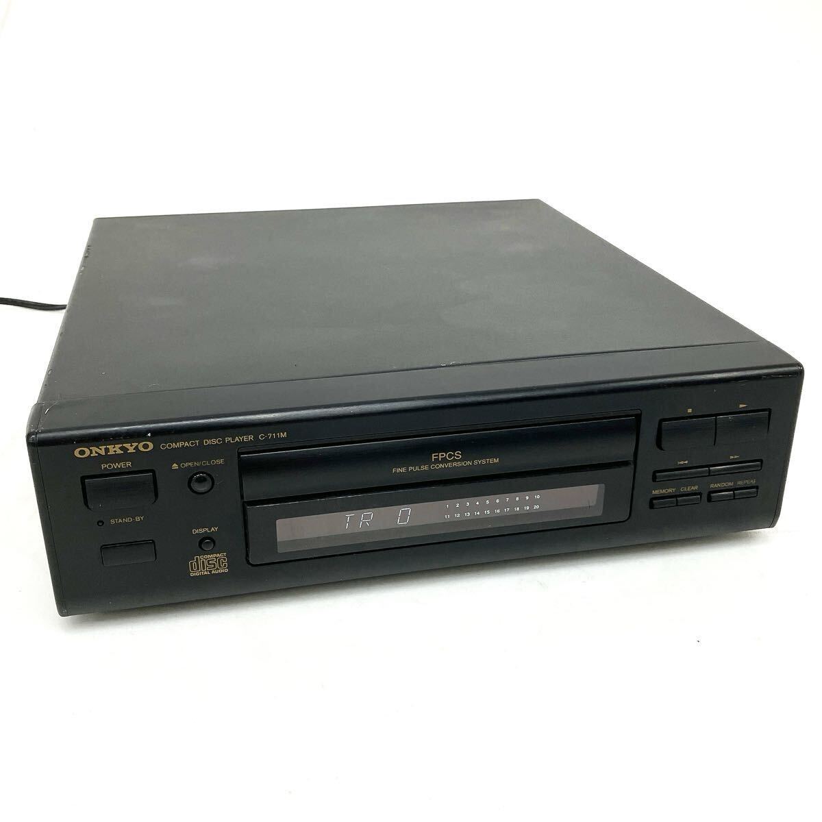ONKYO オンキョー CDプレーヤー C-711M オーディオ機器 通電確認済 alpひ0317