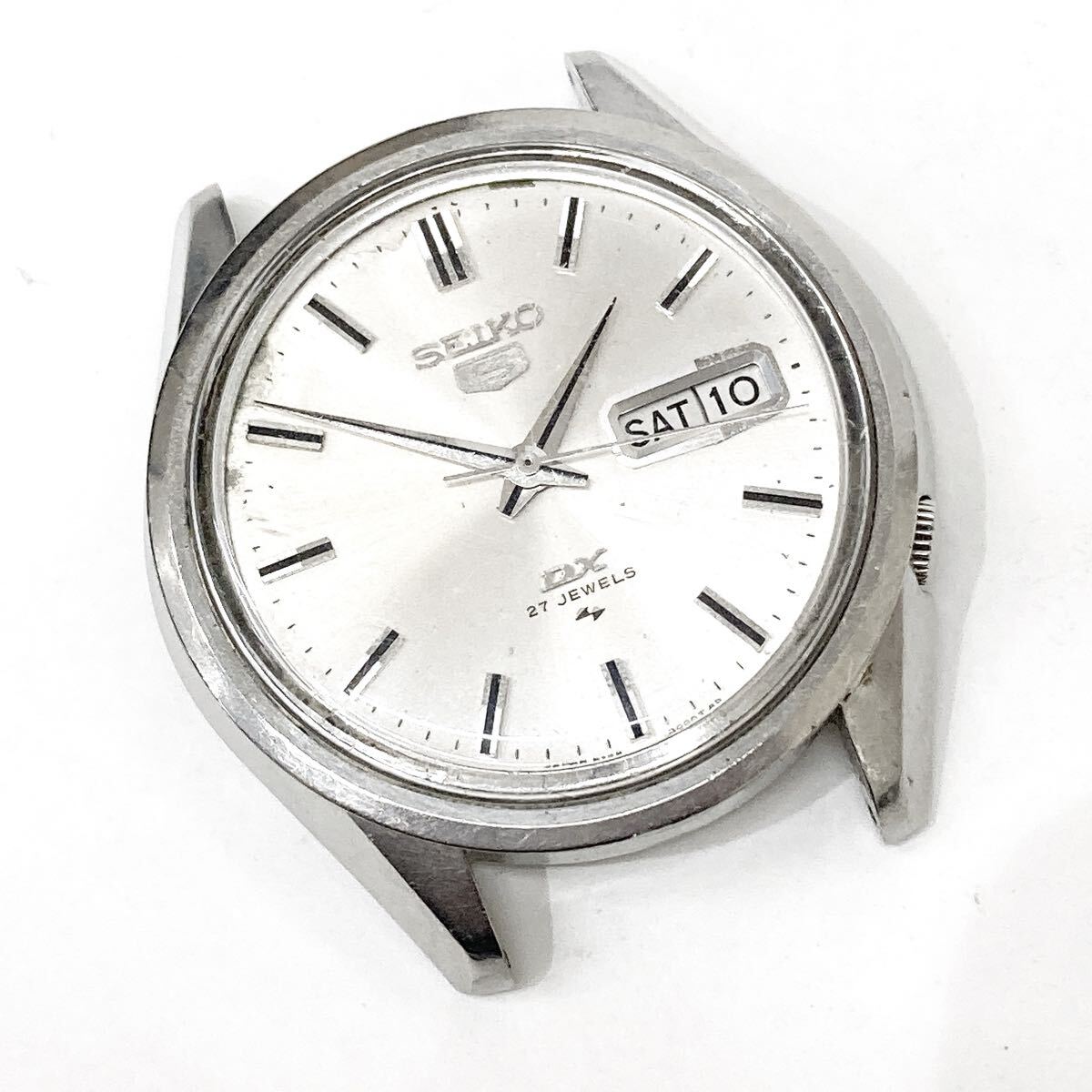 SEIKO セイコー 5 ファイブ DX 5139-8000 27石 デイデイト シルバー 自動巻 腕時計 alpひ0317
