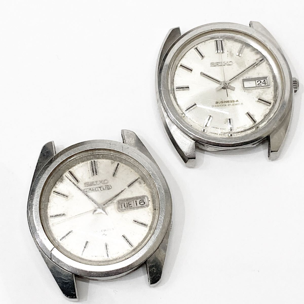 SEIKO 2点 5ACTUS 7019-7040 BUSINESS- A 8346-8040 メンズ 自動巻 腕時計 alpひ0317