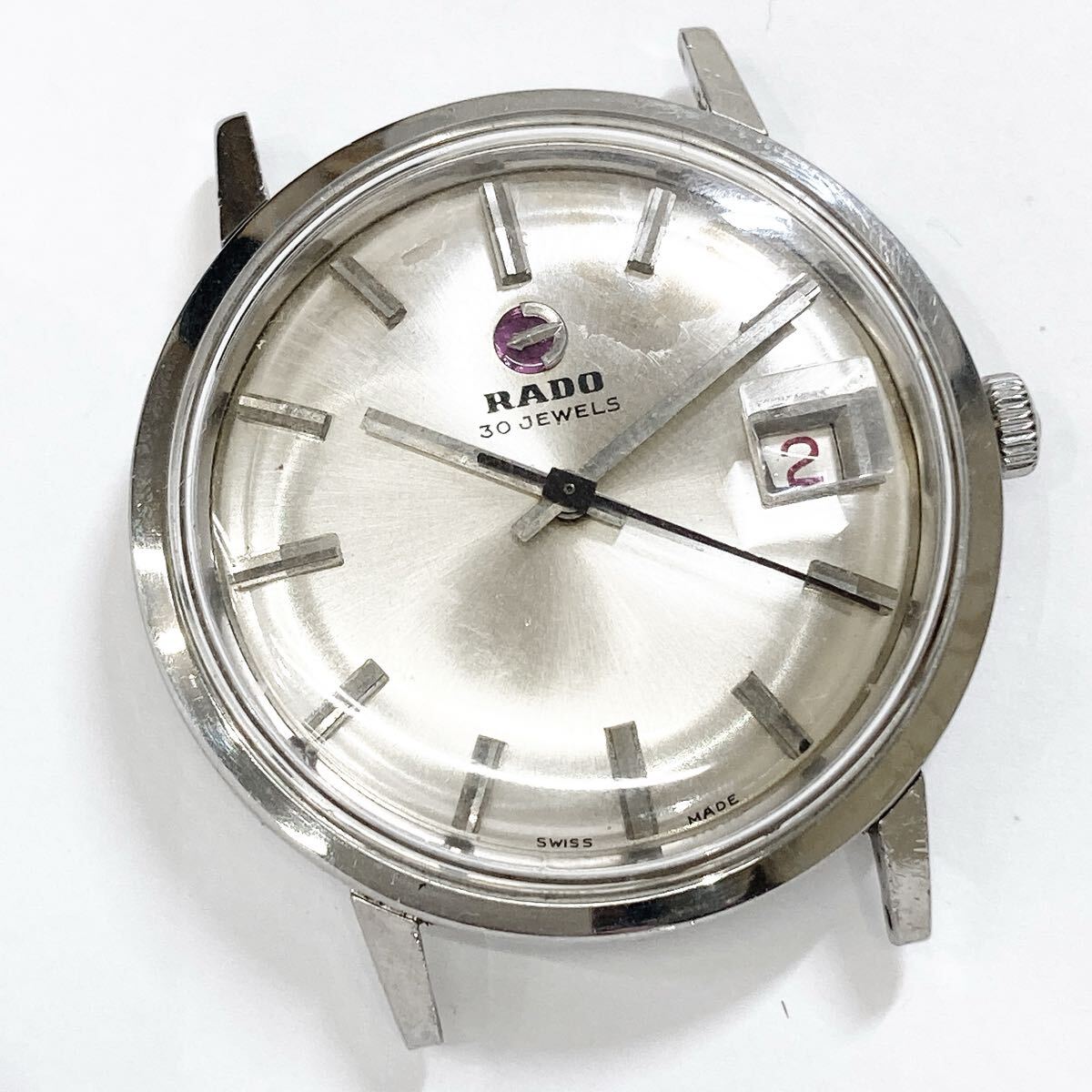 RADO ラドー WATER SEALED 30石 手巻き デイト メンズ 腕時計 稼働品alpひ0317