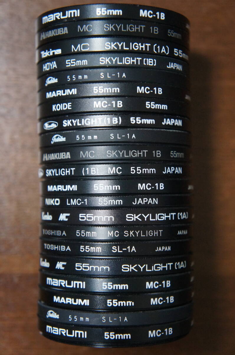 ◆説明必読◆【180円/枚】[55mm] marumi MC-1B / HAKUBA MC SKYLIGHT 1B等 保護系実用フィルター