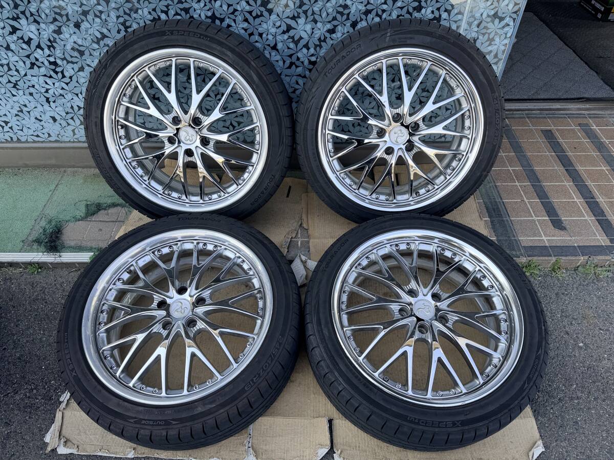 HART Bersaglio 19インチ 8J +49 114.3 5穴/TOURADOR XSPEED 245/40ZR19 2024年製 4本セット #709-4