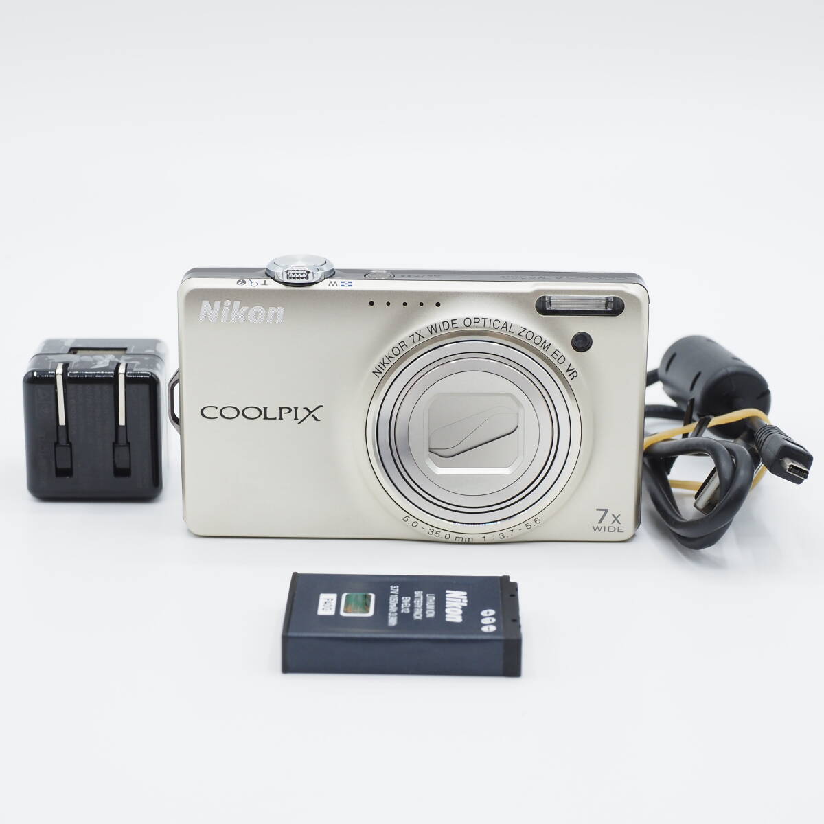 Nikon ニコン COOLPIX S6000 シャンパンシルバー 新品級 #3023