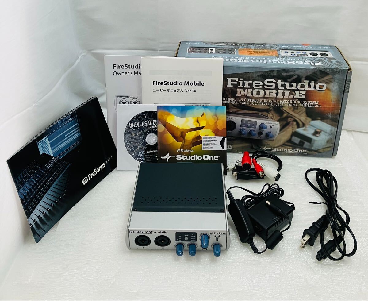 A649 PreSonus オーディオインターフェース　FireStudio Mobile 64bit 10-input 6-output 中古　通電確認済み
