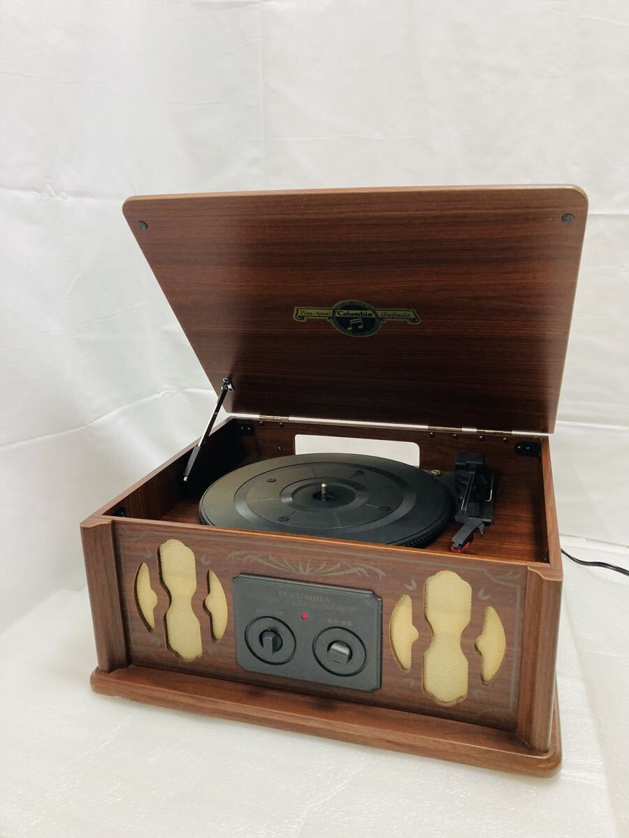 E674 レコードプレーヤー COLUMBIA GP-17 レコード　アンティーク　